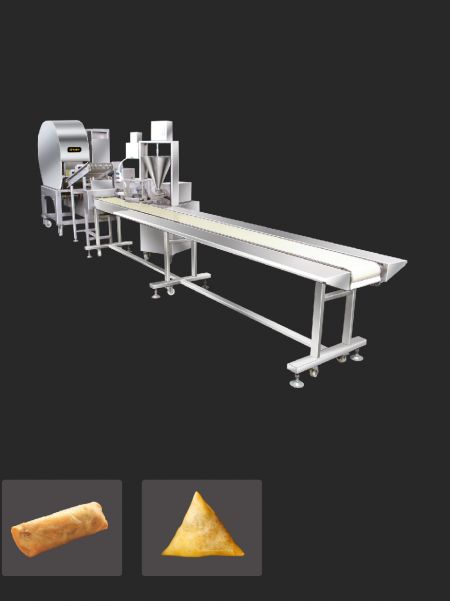 Semi-Automatic Spring Roll and Samosa Production Line - ANKO Semi-Automatic Spring Roll and Samosa Production Line